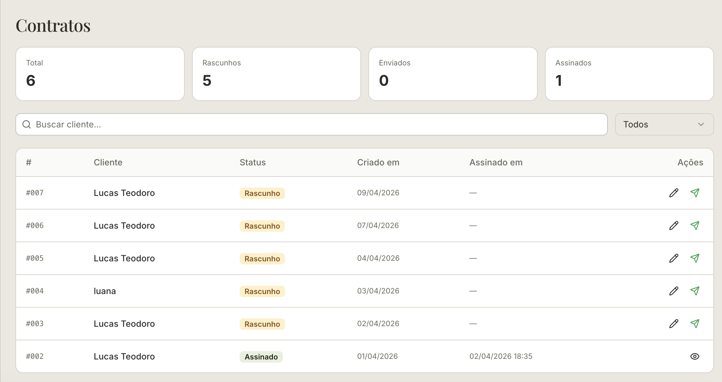 Contratos do MarbleHub